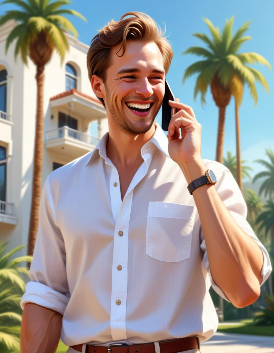 man with a phone